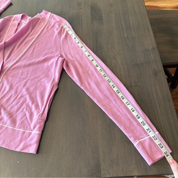 Athleta Pink Lightweight Button Cardigan XS - Picture 12 of 12